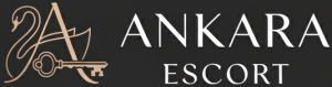 Gri zemin üstüne Ankara Escort logosu